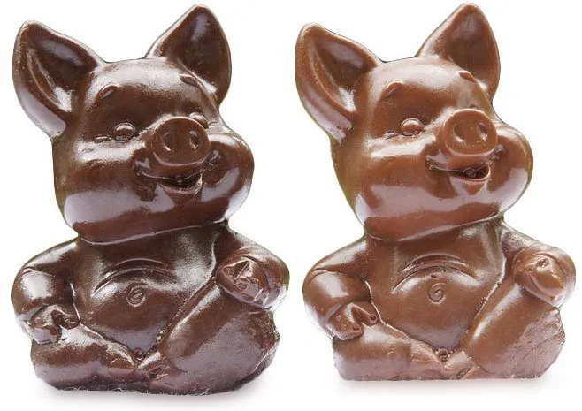 шоколадная свинка – символ 2019 года в Москве